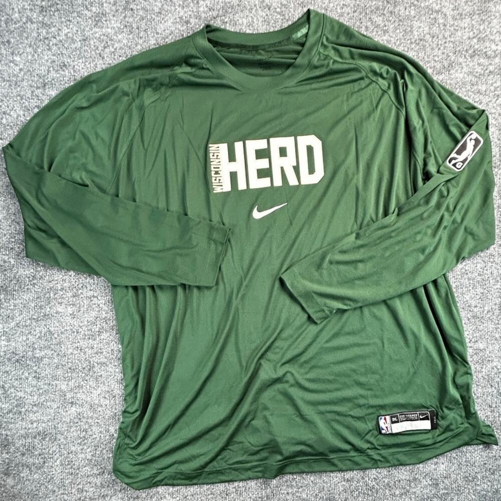 Nike Wisconsin Herd Dri-FIT Long Sleeve Shirt Men 3XL Tall NBA G League NWT